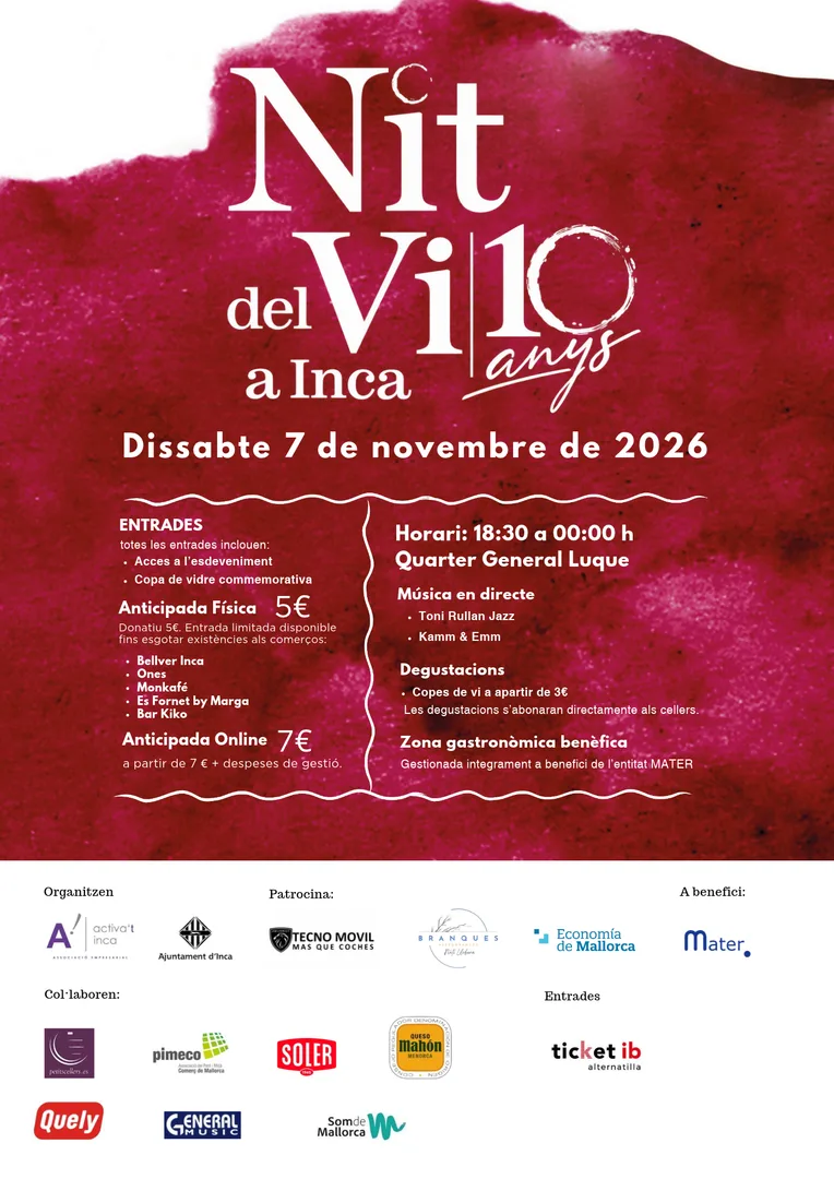 Nit del vi Inca 2026